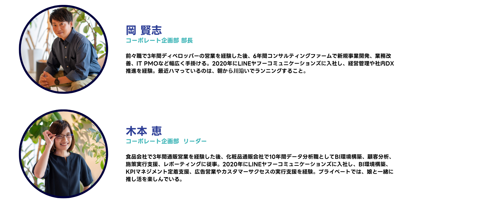 プロフィールスライド